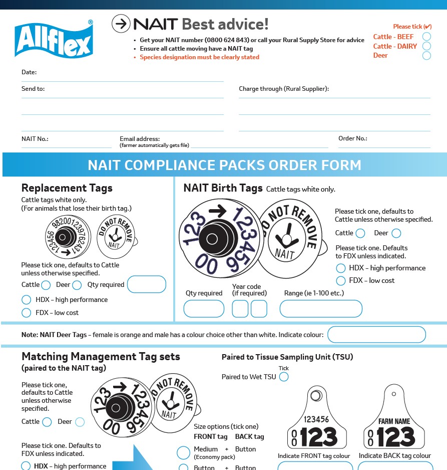 Nait Order Form