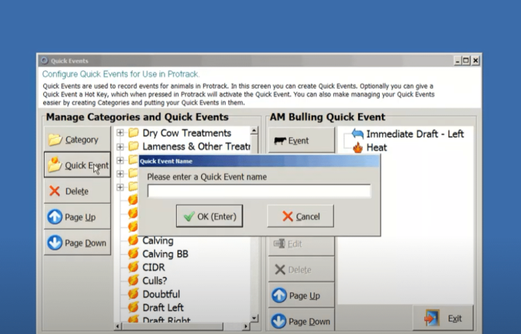 Create quick events for EZ heat