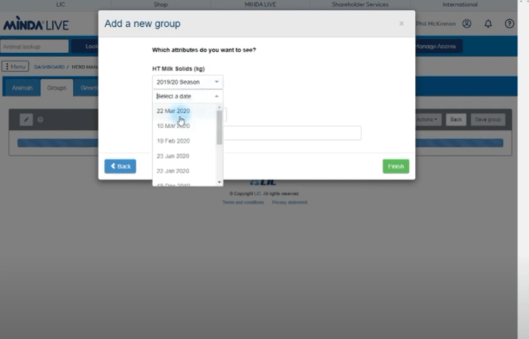 Feed based on herd test