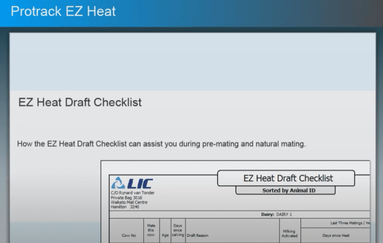 Using the EZ Heat Draft Checklist