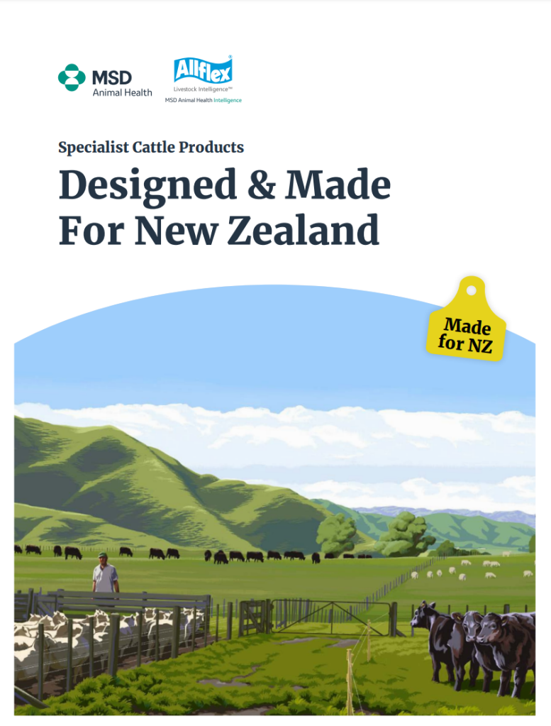 MSD and Allflex designed and made for New Zealand brochure - Cattle