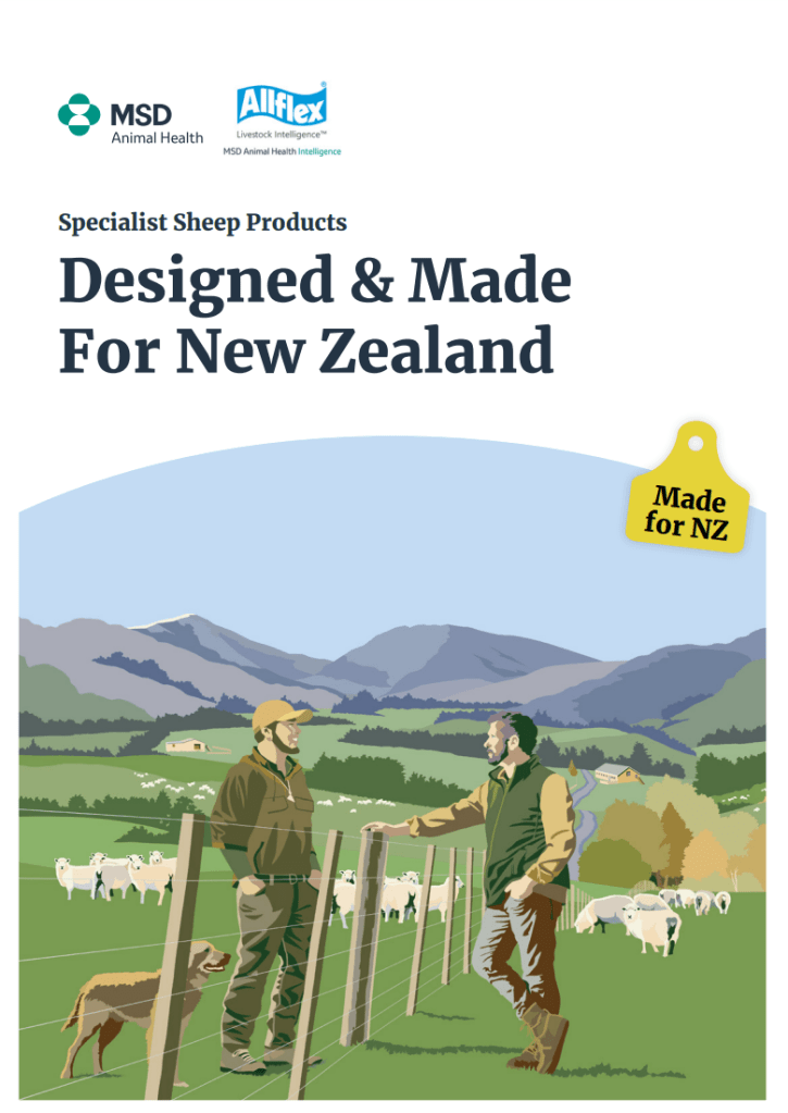 MSD and Allflex designed and made for New Zealand brochure - Sheep