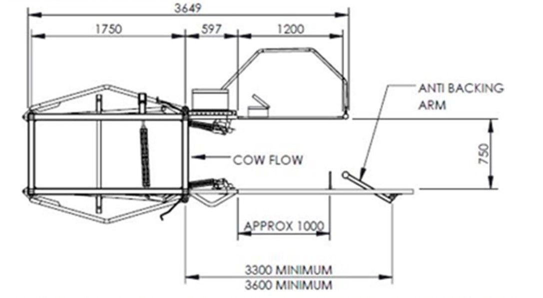 Protrack drafting gate dimensions